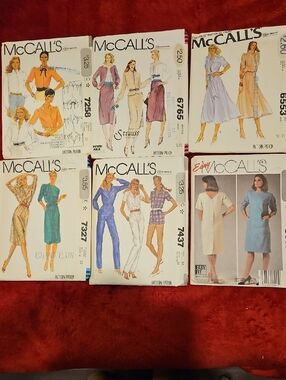 McCall's Vintage Sewing Pattern Lot - Size 12 Used